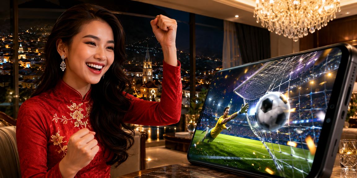 Người dùng Việt Nam trong trang phục áo dài đọc điều khoản sử dụng dịch vụ tại Sa Pa